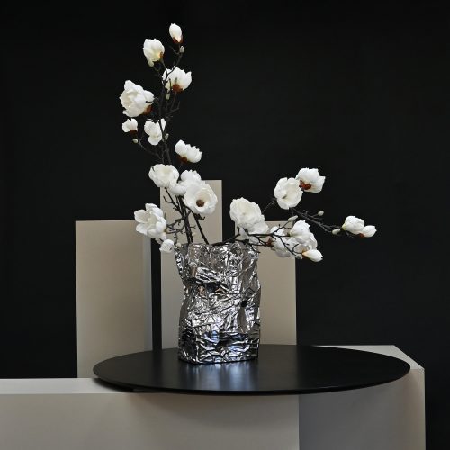 Kami Vase, Chrome - Gessato Design Store