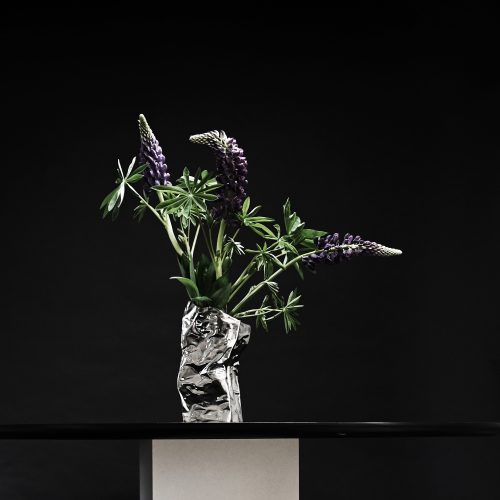 Kami Vase, Chrome - Gessato Design Store