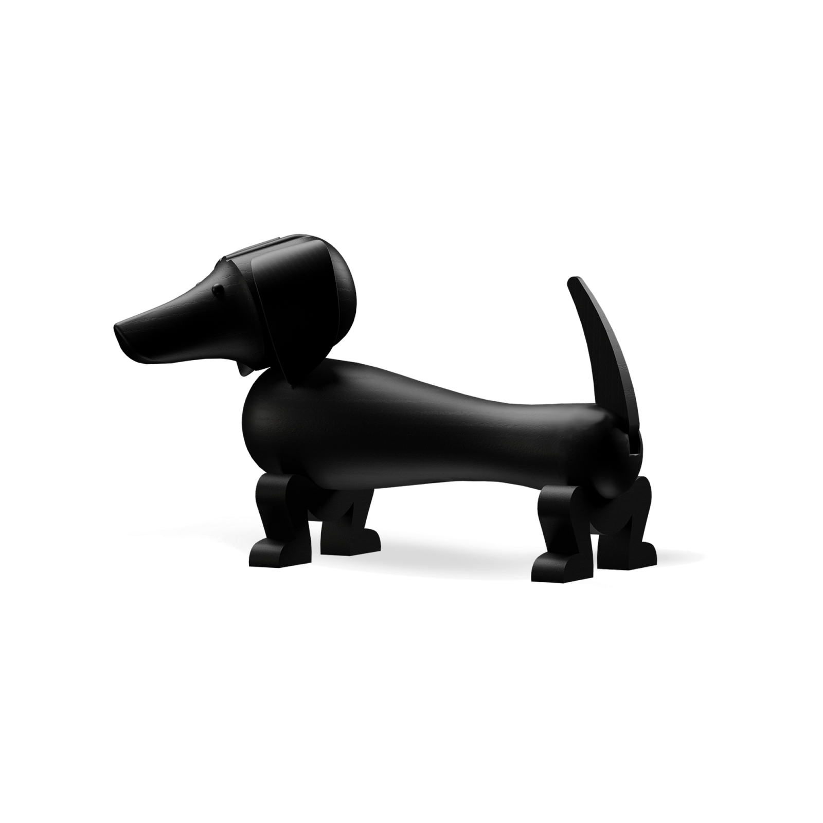 Kay Bojesen Dog, Dark Stained Oak - Gessato Design Store