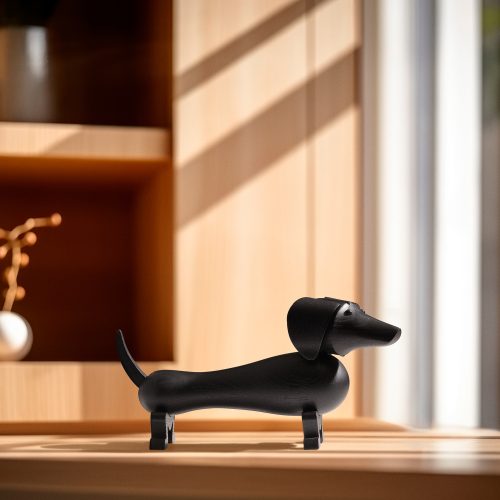 Kay Bojesen Dog, Dark Stained Oak - Gessato Design Store