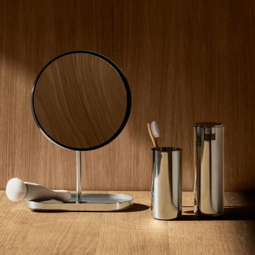 Modo Bathroom Tumbler, Stainless Steel - Gessato Design Store