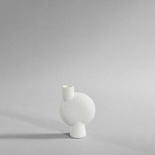 Sphere Vase Bubl - Medium h 10.2", Bubble white - Gessato Design Store