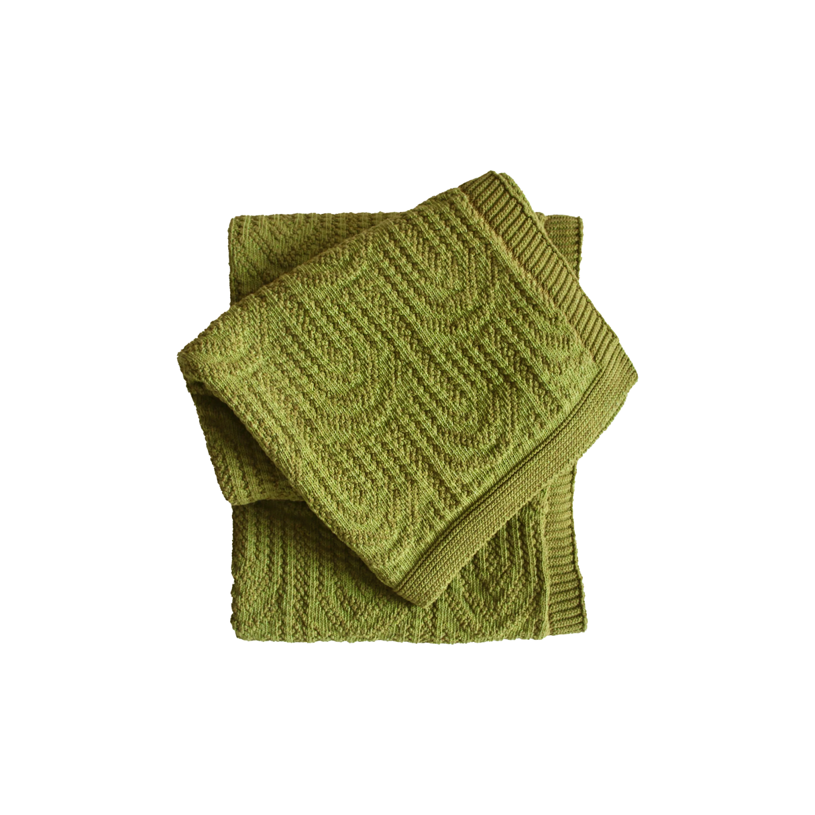 Arch Texture Throw in Green - Gessato Design Store