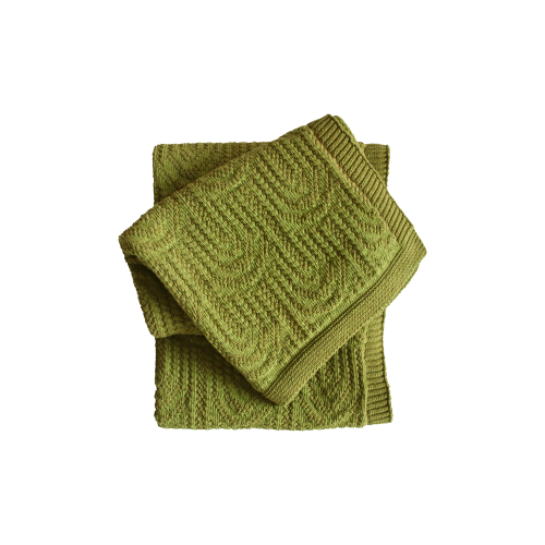 Arch Texture Throw in Green - Gessato Design Store