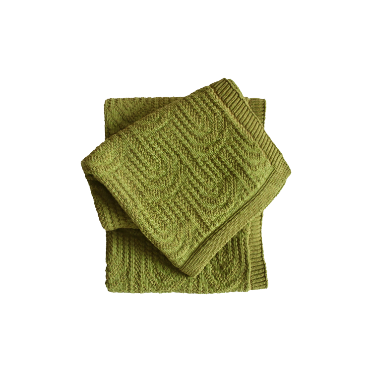 Arch Texture Throw in Green