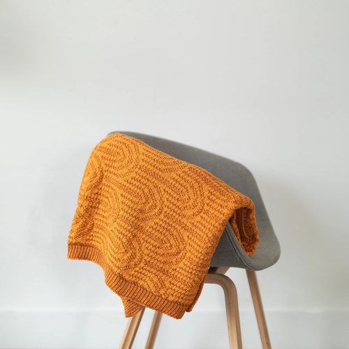 Arch Texture Throw in Orange - Gessato Design Store