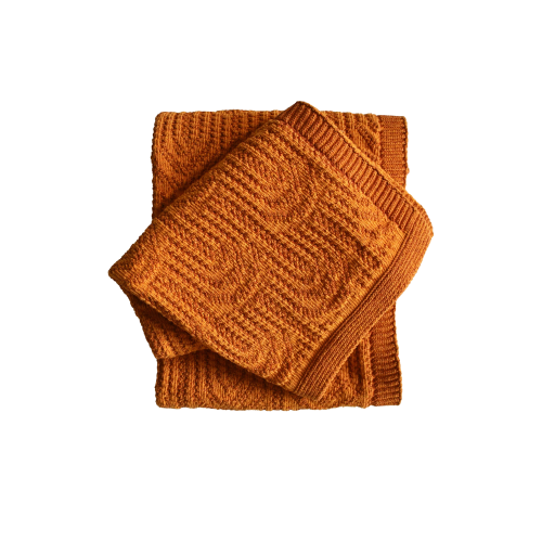 Arch Texture Throw in Orange - Gessato Design Store