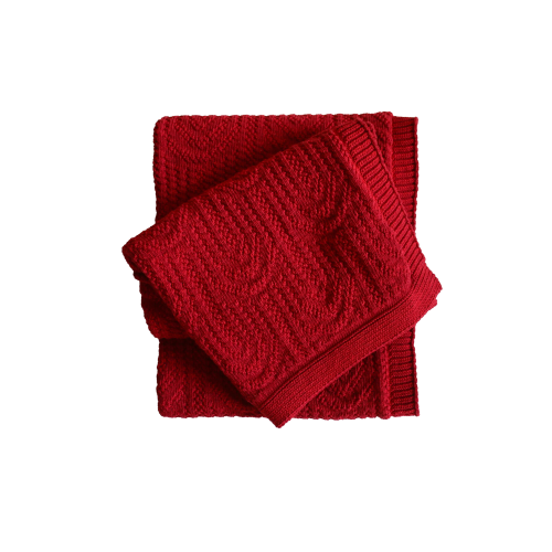 Arch Texture Throw in Red - Gessato Design Store