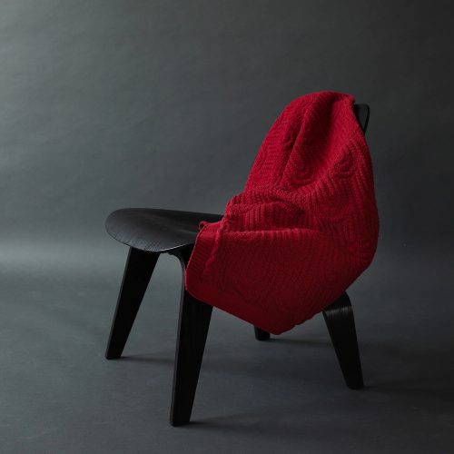 Arch Texture Throw in Red - Gessato Design Store