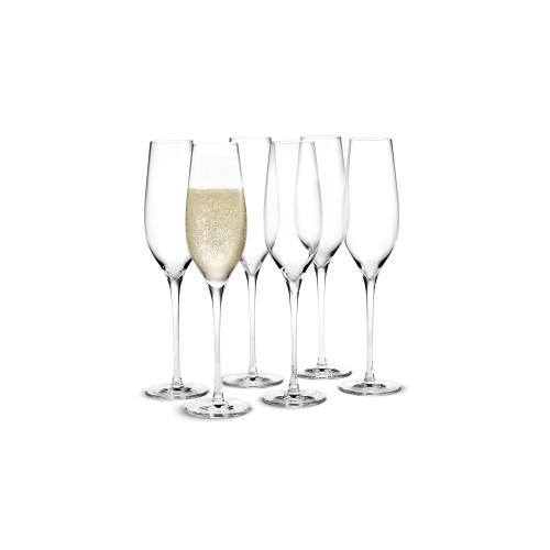 Cabernet Champagne Glasses, Set of 6 - Gessato Design Store