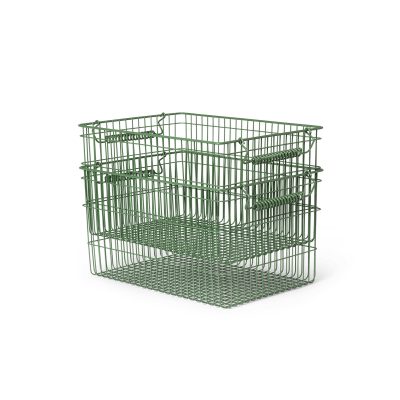 Cala Stackable Wire Baskets -Set of 2 - Gessato Design Store