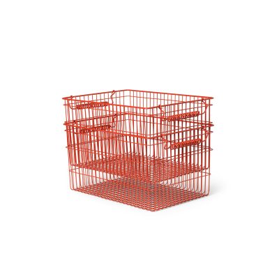 Cala Stackable Wire Baskets -Set of 2 - Gessato Design Store