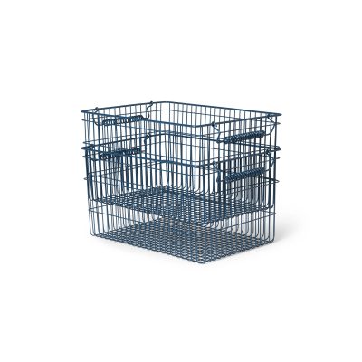 Cala Stackable Wire Baskets -Set of 2 - Gessato Design Store