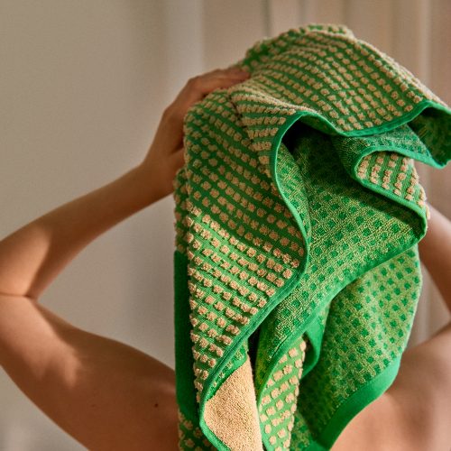 Check Towels, Green - Gessato Design Store