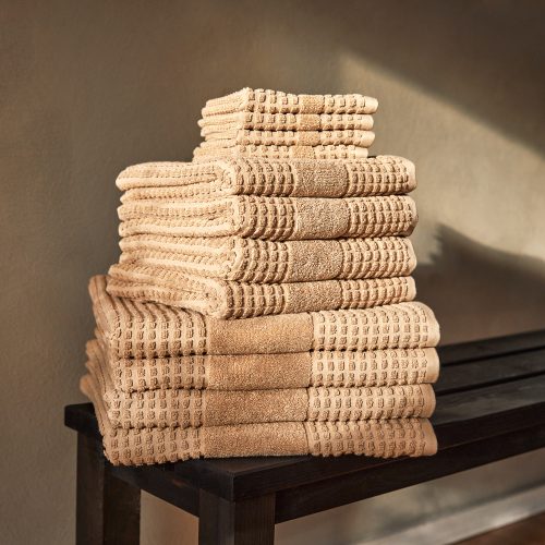 Check Towels, Sand - Gessato Design Store