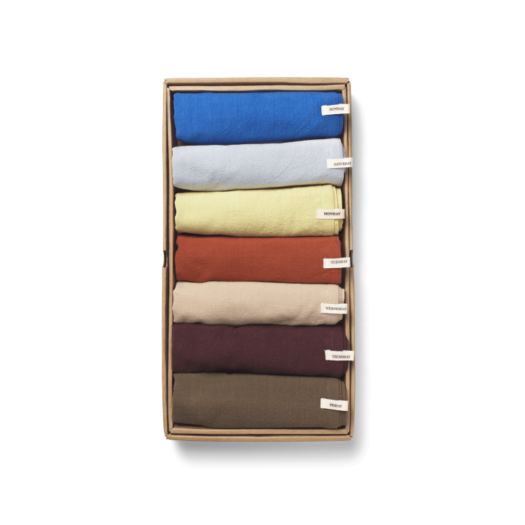 Day Tea Towel Set of 7 - Gessato Design Store
