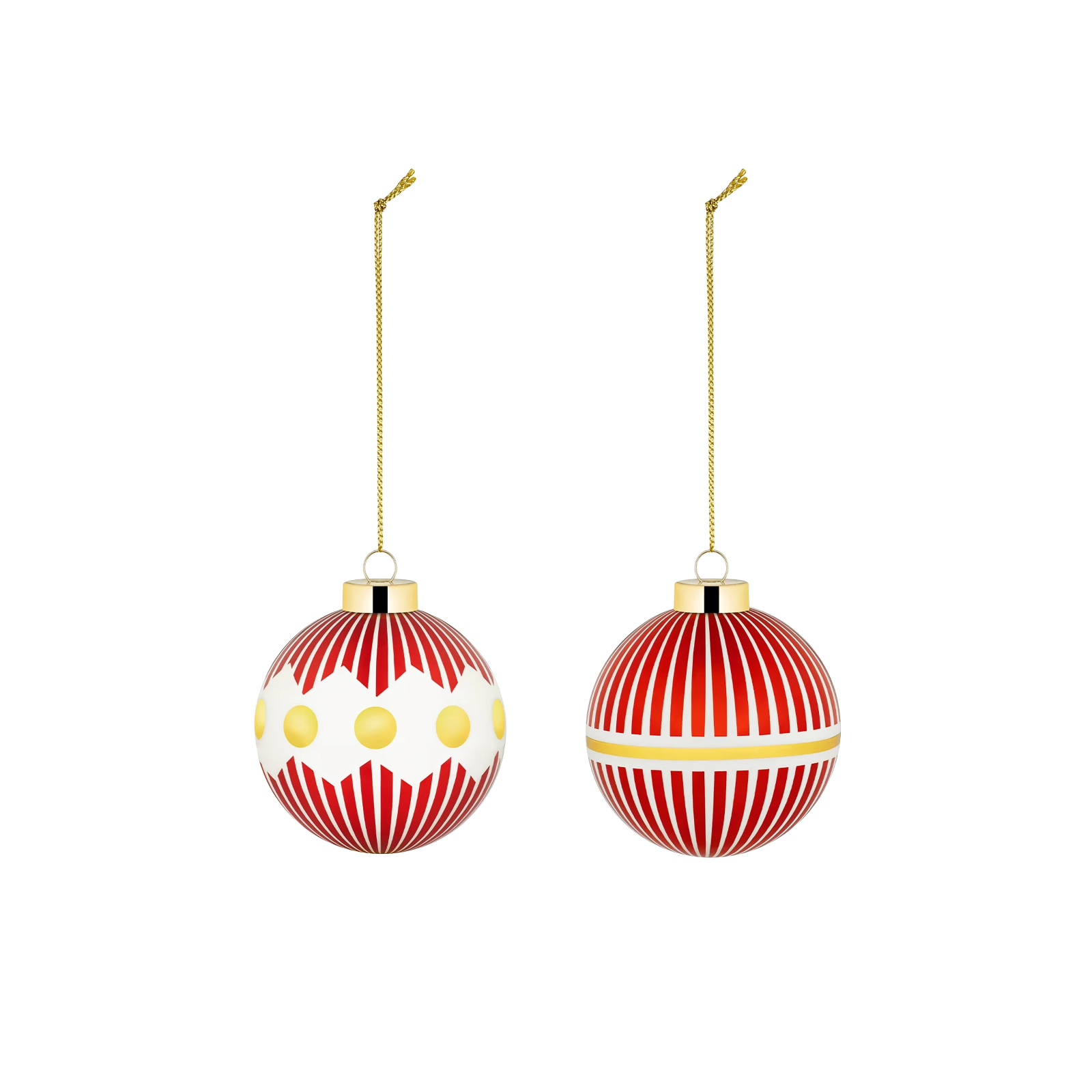 Delight Set of 2 Christmas Baubles - Gessato Design Store