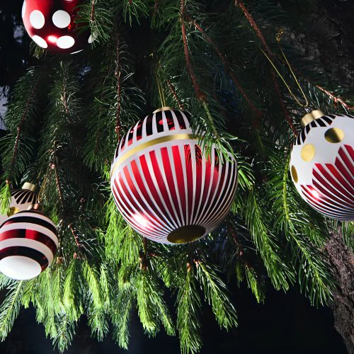 Delight Set of 2 Christmas Baubles - Gessato Design Store