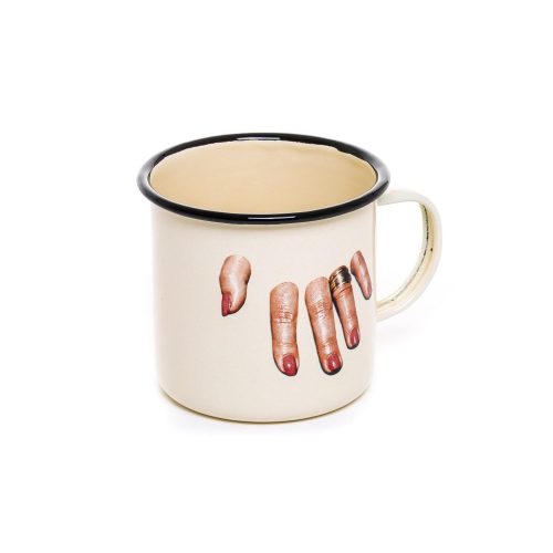 Toiletpaper - Enamel Mug, Fingers - Gessato Design Store