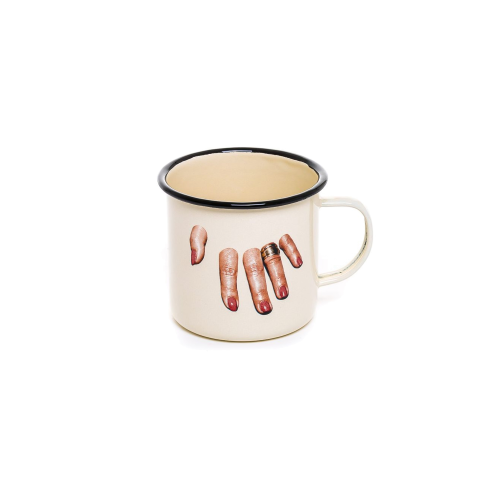 Toiletpaper - Enamel Mug, Fingers - Gessato Design Store