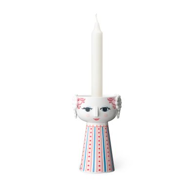 Eva Candle Holder, Dusty Red - Gessato Design Store