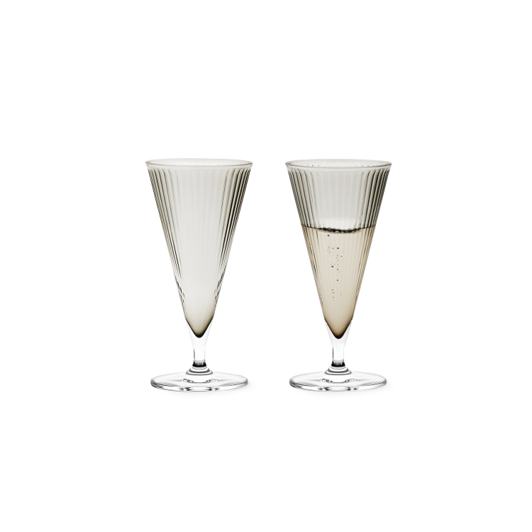 Grand Cru Nouveau Champagne Glass, Smoke – Set of 2