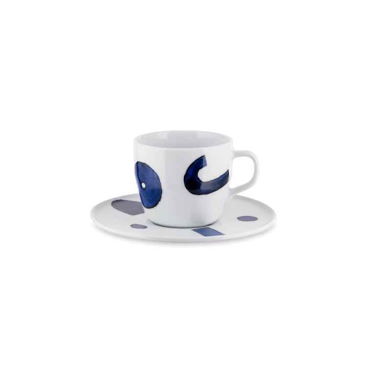 Itsumo Yunoki Ware Espresso Cup with Saucer, Set of 4