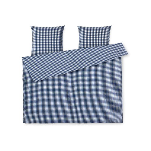 JUNA Bæk&Bølge Duvet Cover Set, Dark Blue/White - Gessato Design Store