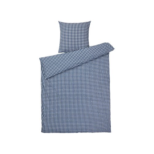 JUNA Bæk&Bølge Duvet Cover Set, Dark Blue/White - Gessato Design Store