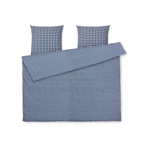 JUNA Bæk&Bølge Duvet Cover Set, Dark Blue/White - Gessato Design Store