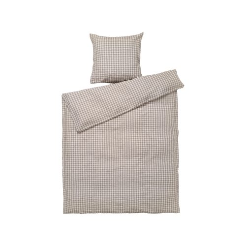 JUNA Bæk&Bølge Duvet Cover Set, Grey/Birch - Gessato Design Store