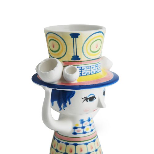 Lady with Hat Vase, Blue - Gessato Design Store