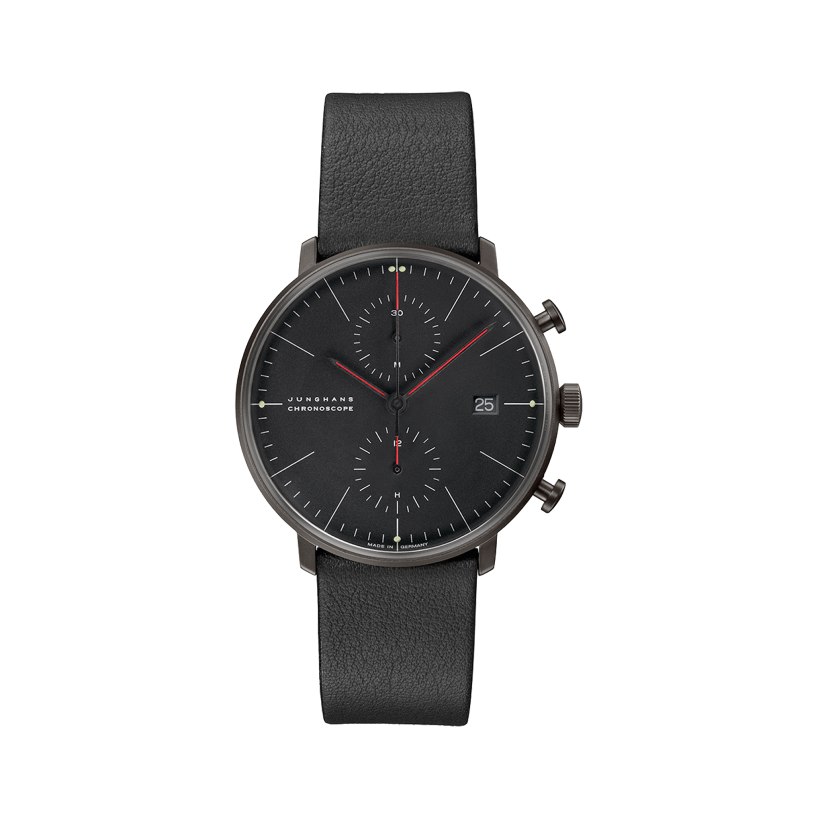 Max Bill Chronoscope Bauhaus Black PVD - Gessato Design Store