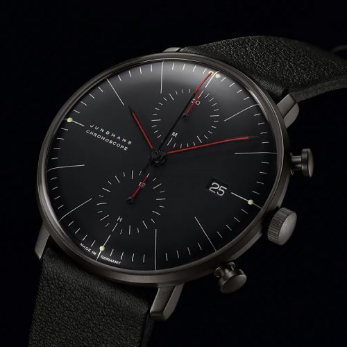 Max Bill Chronoscope Bauhaus Black PVD - Gessato Design Store