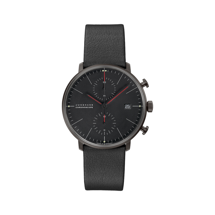Max Bill Chronoscope Bauhaus Black PVD