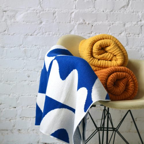 Wiggle Room Throw in Royal Blue - Gessato Design Store