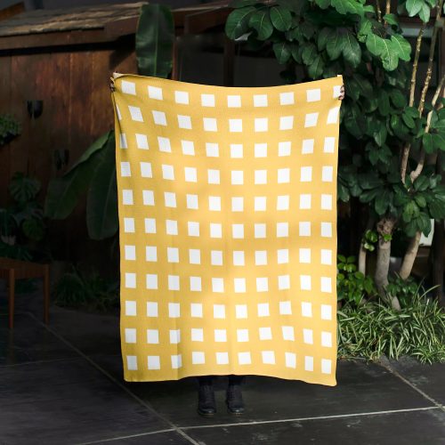 Off the Grid Throw in Citrine - Gessato Design Store