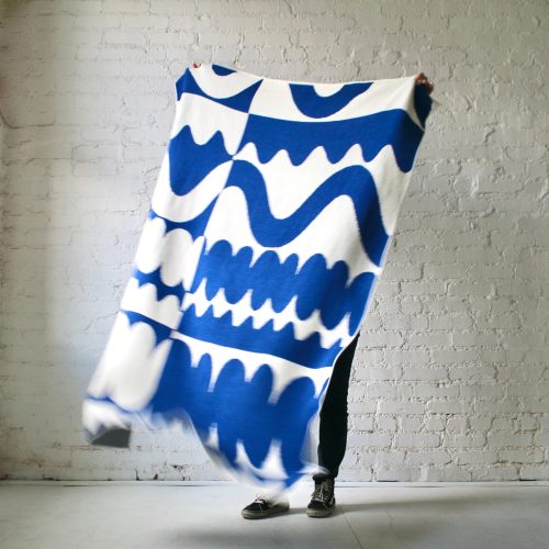 Wiggle Room Throw in Royal Blue - Gessato Design Store