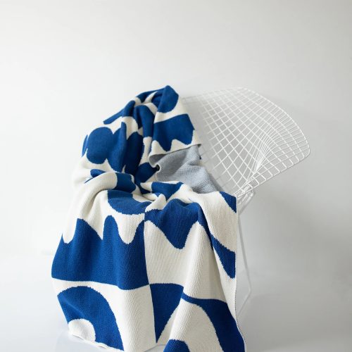 Wiggle Room Throw in Royal Blue - Gessato Design Store