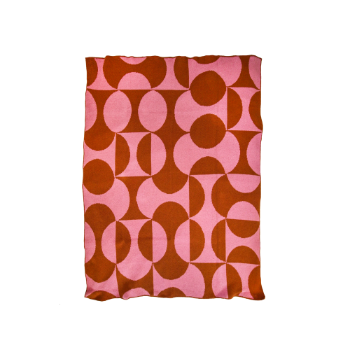 Puzzle Throw in Bubble Gum - Gessato Design Store