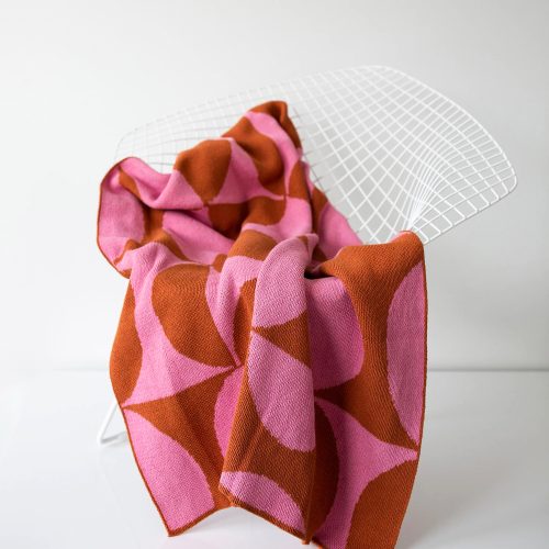 Puzzle Throw in Bubble Gum - Gessato Design Store