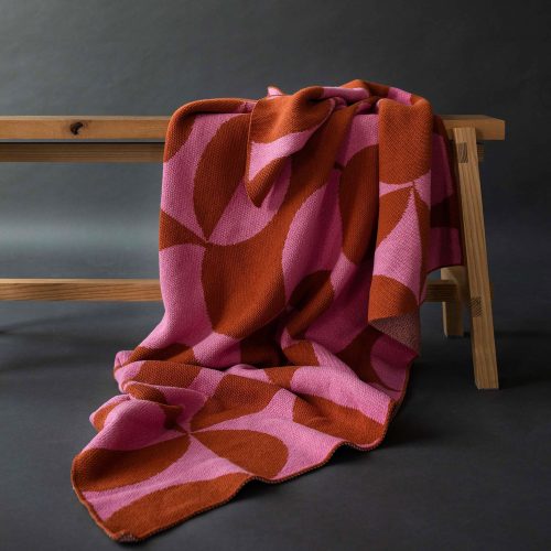 Puzzle Throw in Bubble Gum - Gessato Design Store