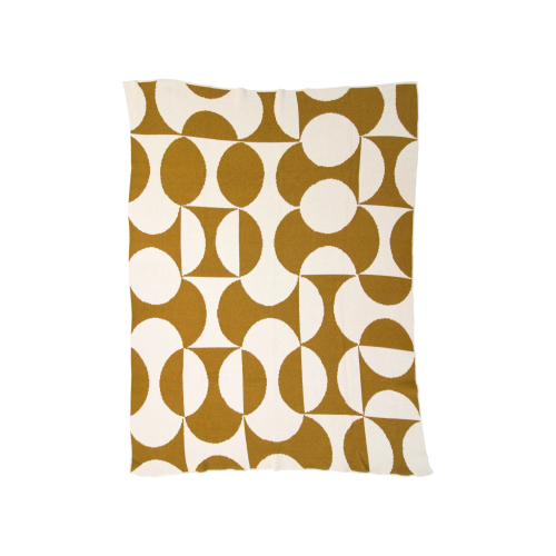 Puzzle Throw in Ochre - Gessato Design Store