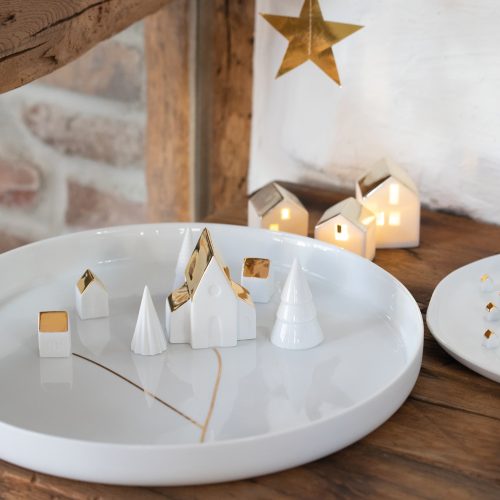 Porcelain Stories Winter Village Serving Dish - Gessato Design Store