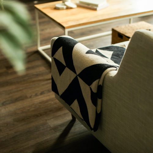 Reverse Throw in Black & Linen - Gessato Design Store