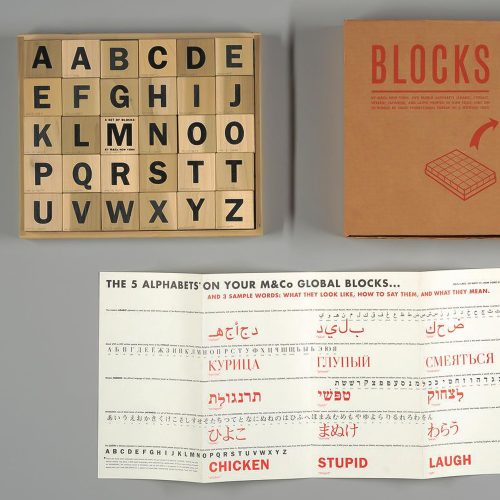 Tibor Kalman Global Alphabet Blocks - Gessato Design Store