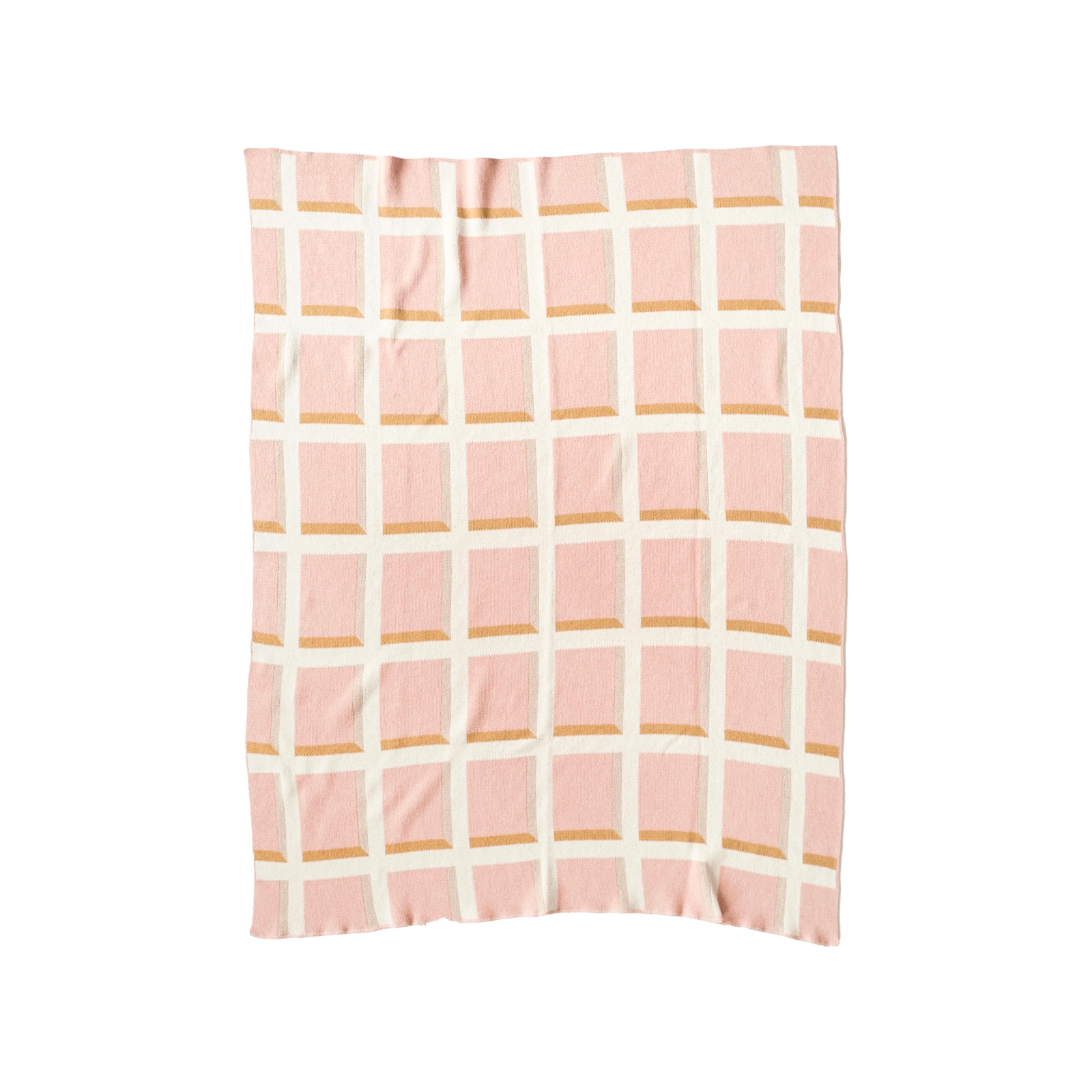 Windowpane Throw in Blush - Gessato Design Store