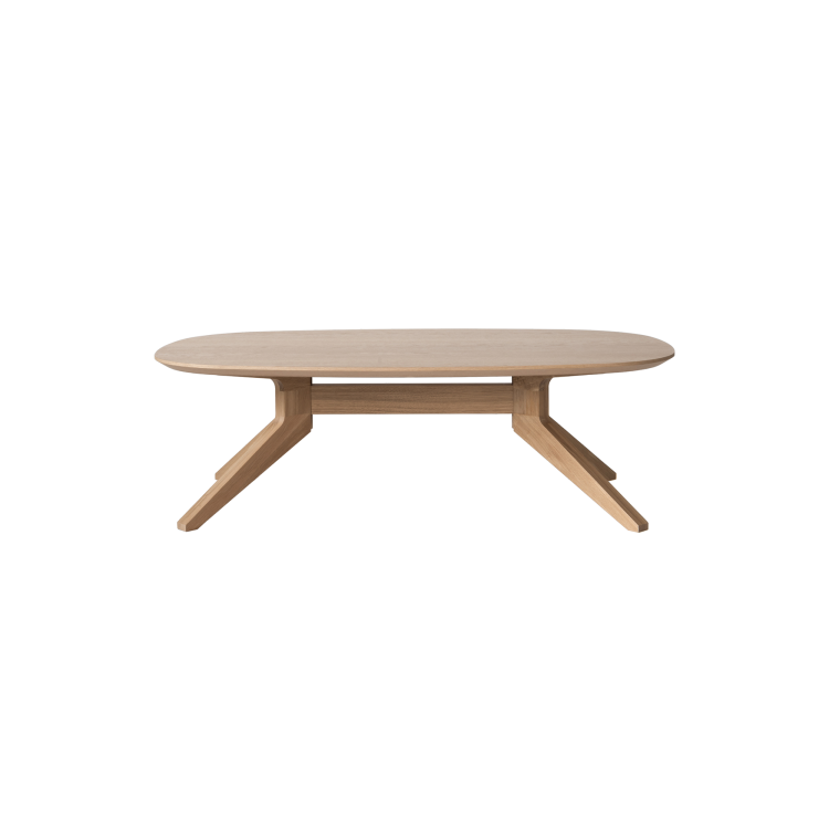 Cross Oval Coffee Table - Gessato Design Store