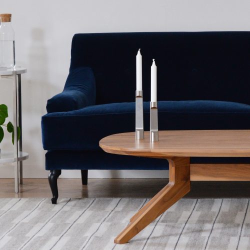 Cross Oval Coffee Table - Gessato Design Store