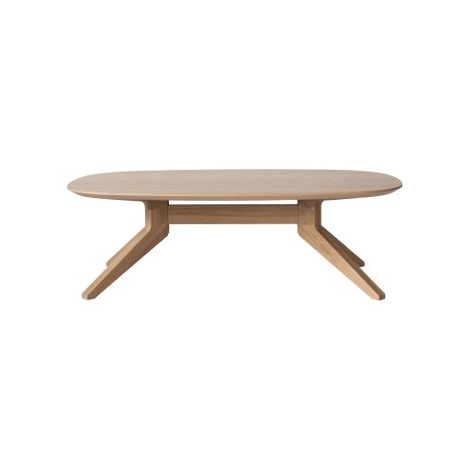 Cross Oval Coffee Table - Gessato Design Store